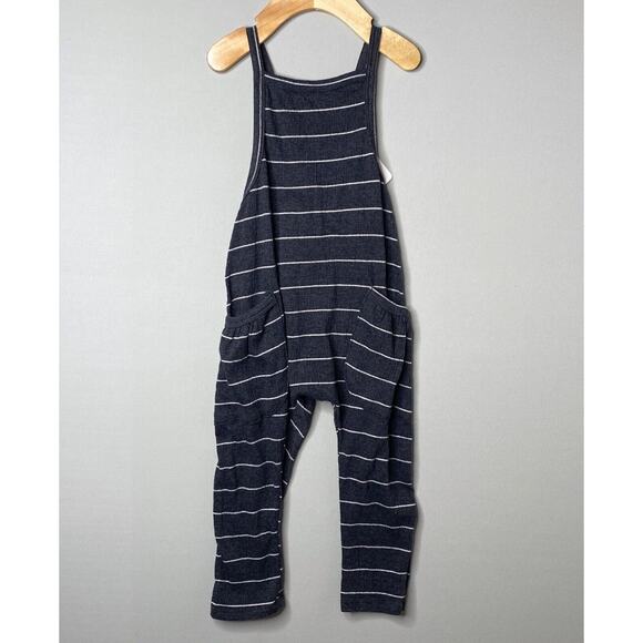 NWT Joah Love Grey/White Stripe Peyton Gauze Jumpsuit Romper 3 Yrs